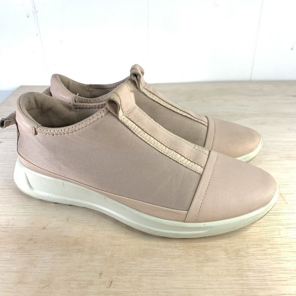 Ecco Flexure Runners Womens Pink Slip On Breathable Active Shoe Size 6 - Picture 1 of 7
